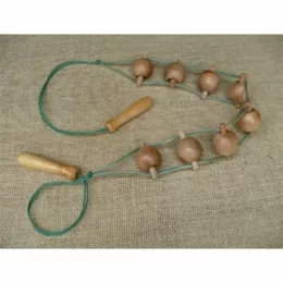 Massageador de Madeira Ecológico Chicote 8 Bolas AP-011