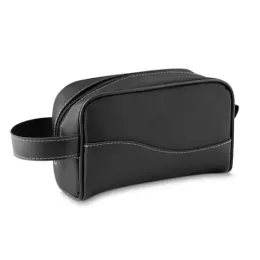 Necessaire de Couro Sintético e Nylon 14572