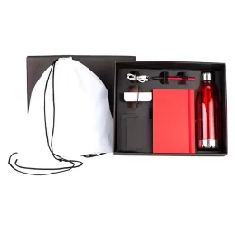 Kit Boas Vindas Vermelho / Branco 5 Pçs SMKT-90222