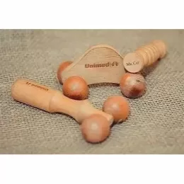 Massageador de Madeira Ecológico Kit Relax Corporal AP-658
