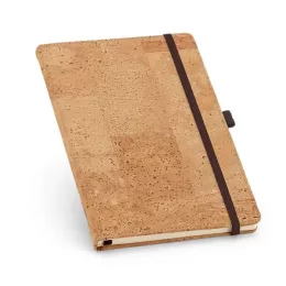 Caderno de Cortiça com Porta Caneta