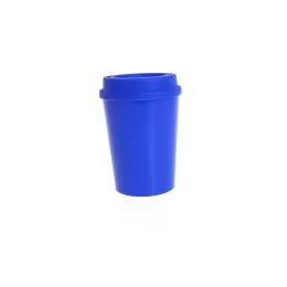 Copo de Café c/ Tampa Azul 350ml LT-462