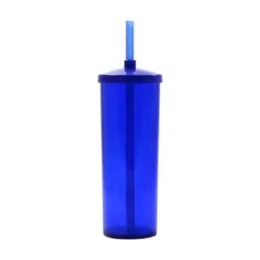 Copo Long Drink 330 ml com Tampa e Canudo FAN23