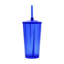 Copo Pixel 400 ml com Tampa e Canudo FAN19