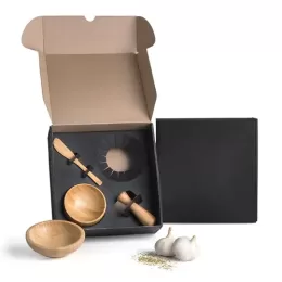Kit Cumbuca e Amassador de Temperos 4 Pçs SMKT-90283