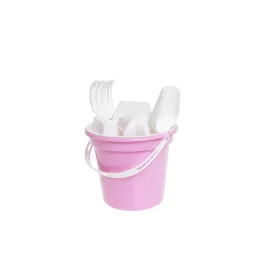 Kit Praia com 4 Formas Rosa 1L LT-310/6