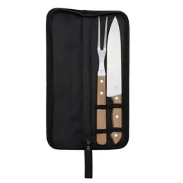 Kit Churrasco 2 peças com Estojo de Nylon