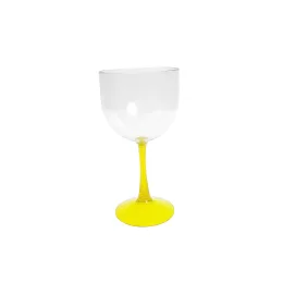 Taça de Gin com Haste Amarela Fechado 550ml LT-469