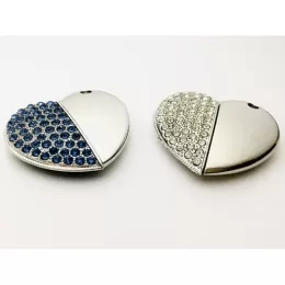 Pen Drive Coração Strass - GIPLPF
