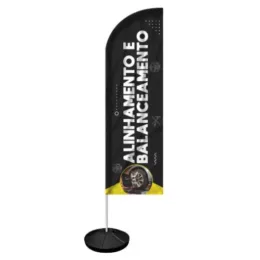 Windbanner Windisplay para Serviços de Alinhamento e Balançeamento