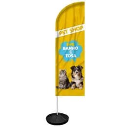 Windbanner Windisplay para Pet Shop