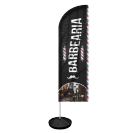 Windbanner Windisplay para Barbearia