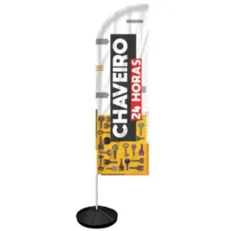 Windbanner Windisplay para Chaveiro 24h