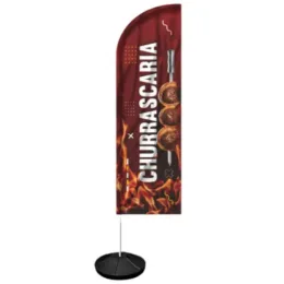 Windbanner Windisplay para Churrascaria