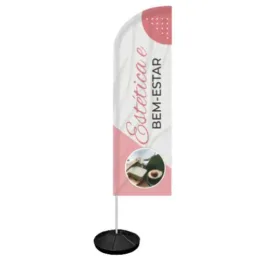 Windbanner Windisplay para Estética e Bem Estar