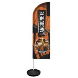 Windbanner Windisplay para Lanchonete