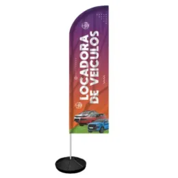 Windbanner Windisplay para Locadora de Veículos
