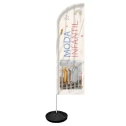 Windbanner Windisplay para Moda Infantil