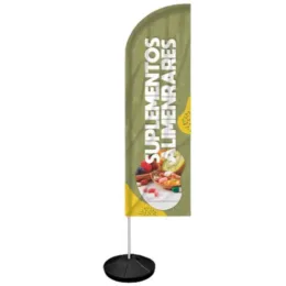 Windbanner Windisplay para Suplementos Alimentares