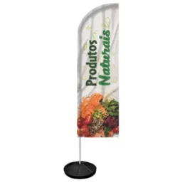 Windbanner Windisplay para Produtos Naturais