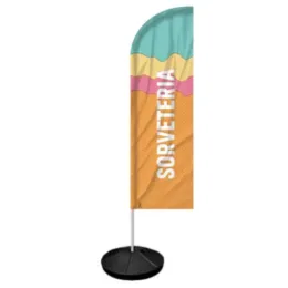 Windbanner Windisplay para Sorveteria