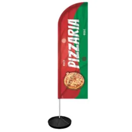 Windbanner Windisplay para Pizzaria
