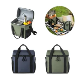 Bolsa Térmica Almofadada 600D Ripstop em Poliéster Reciclado (100% rPET) SP92184
